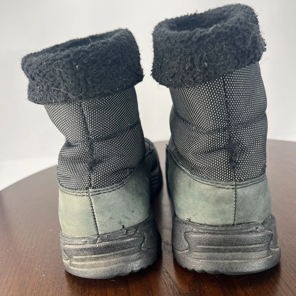 Keen Dry Hofn Boots Womens 9.5 Gray Black Leather Insulated Waterproof 5245-BKDS